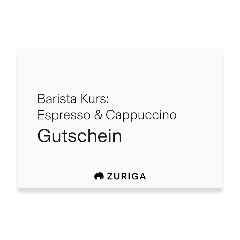 Gutschein ZURIGA Home Barista Kurs