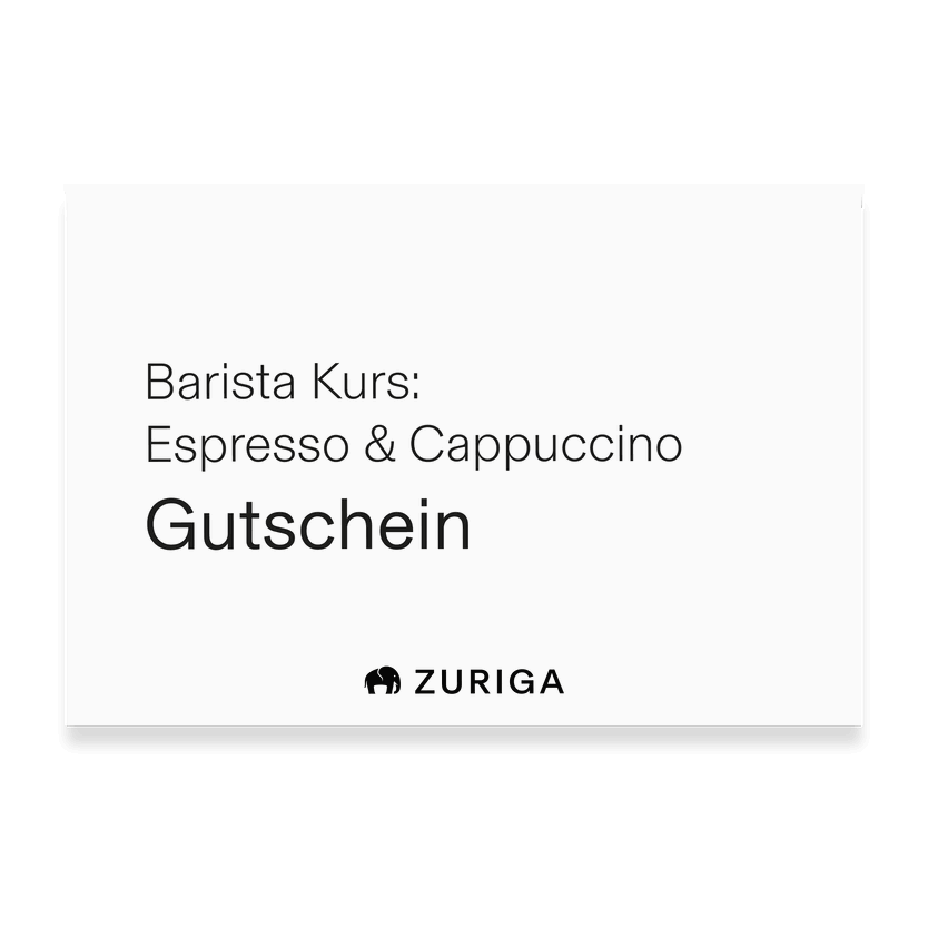 Gutschein ZURIGA Home Barista Kurs